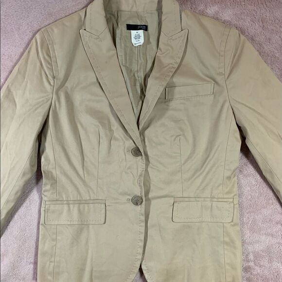 J Crew Petite Khaki Blazer P0 - Picture 3 of 11
